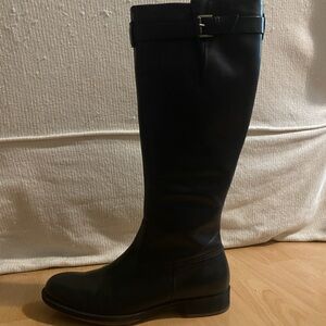 Ecco black size 42 riding boot 18 inches tall